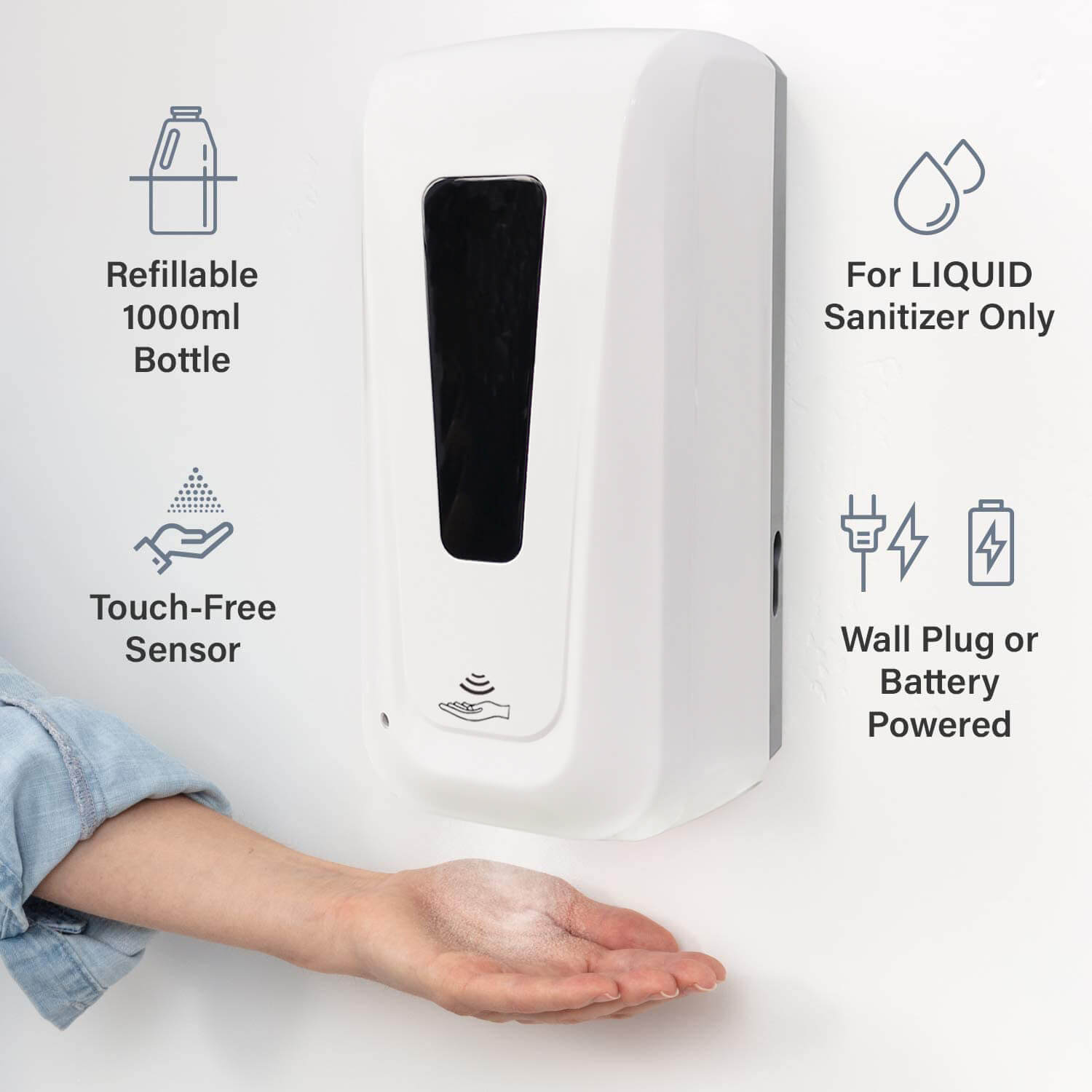 Siweiyi F1307 Touch-Free Smart Hand Sanitizer Automatic Dispenser (2)